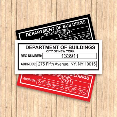 Department of Building Sign - HPD Signs NYC