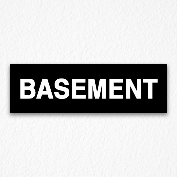 Basement Signs in Black