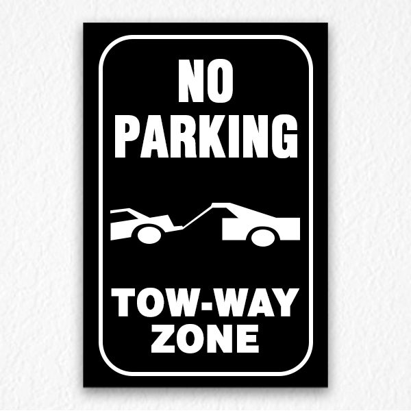 Two-way Zone Sign in Black