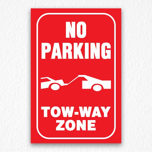 Two-way Zone Sign in Red