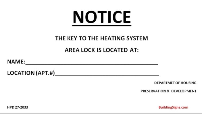 boiler room keys signs