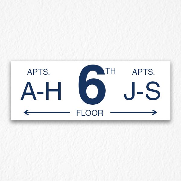 Where to Go Building Floor Number Sign