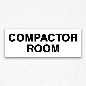 Compactor Room Sign