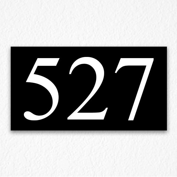 524 Room Number Sign in Black