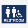 Restroom Sign with Icons