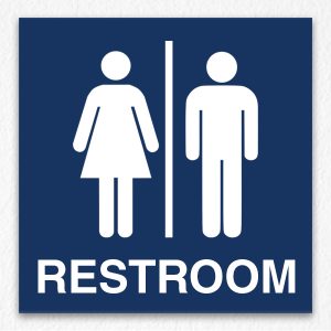 Men and Women Common Restroom Sign