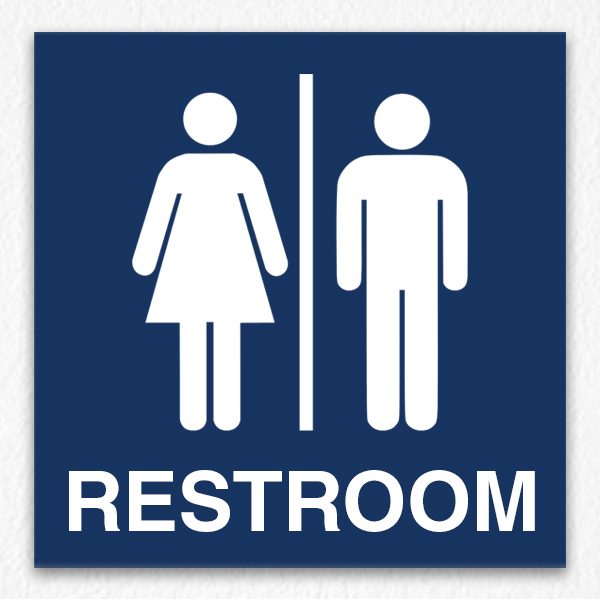 Men and Women Common Restroom Sign - HPD Signs NYC