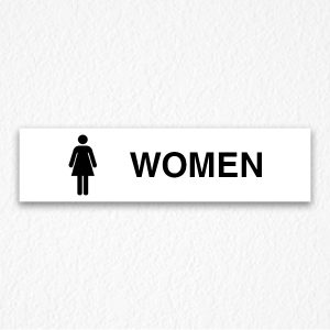 Women Area Sign in Black Text