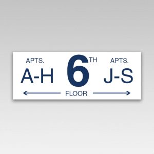 HPD Building Floor Number Signs