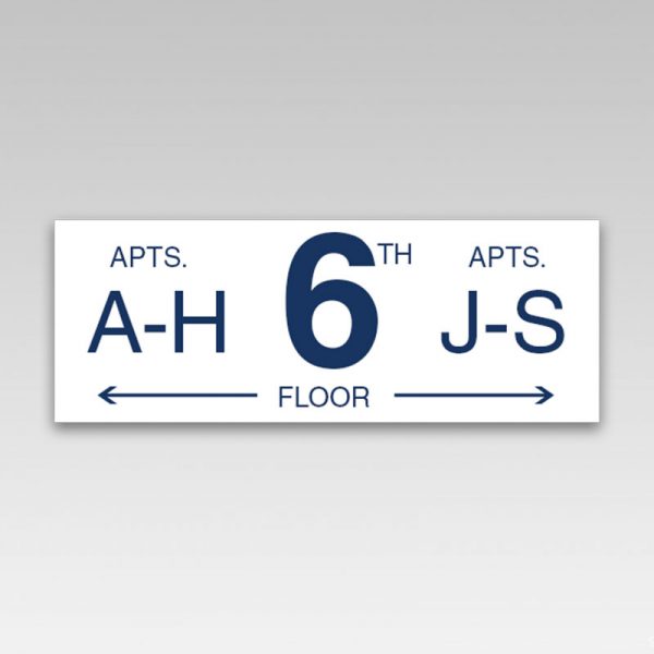 HPD Building Floor Number Signs