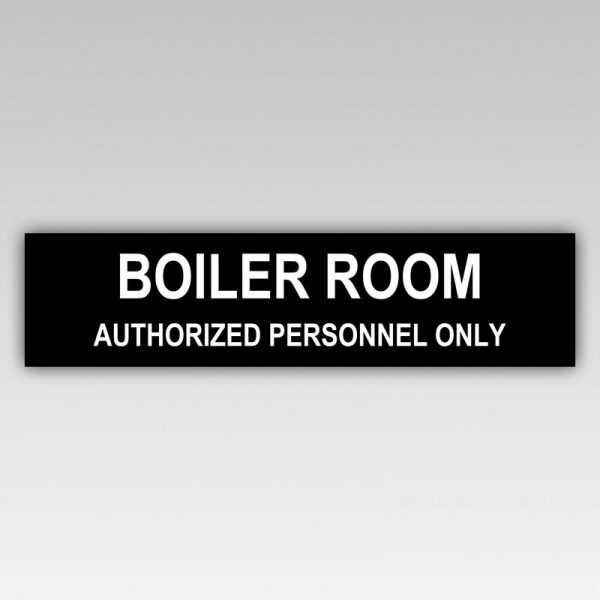 HPD Boiler room sign
