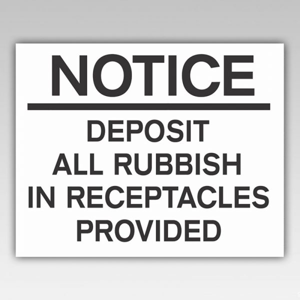 HPD garbage collection Sign