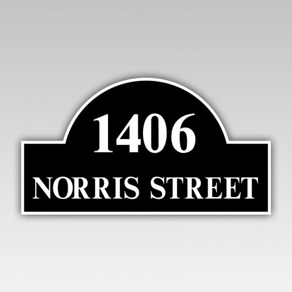 HPD street number sign