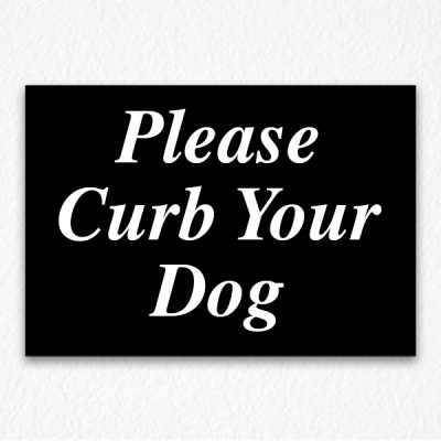 Curb Your Dog Sign - HPD Signs NYC